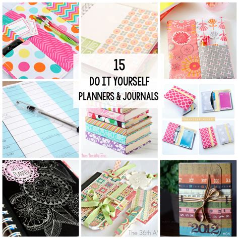 15 DIY Planners & Journals to Make or Print at Home - Crazy Little Projects