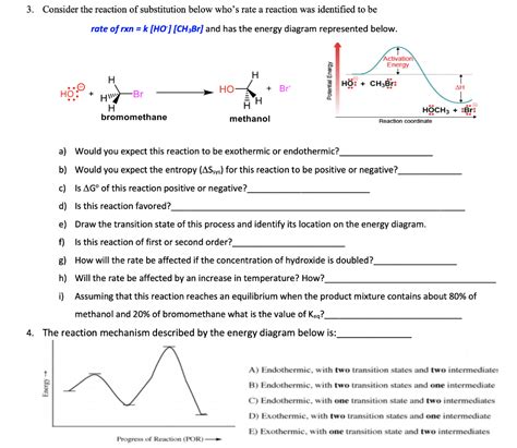 Solved Consider the reaction of substitution below who's | Chegg.com