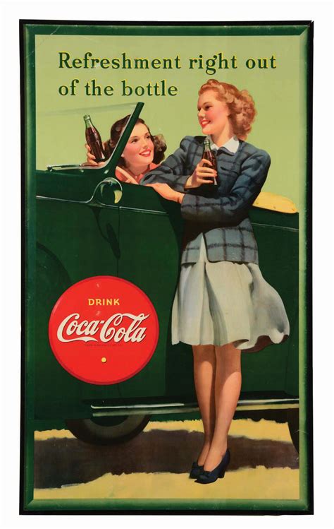 Lot Detail - 1942 LARGE COCA-COLA ADVERTISING POSTER.