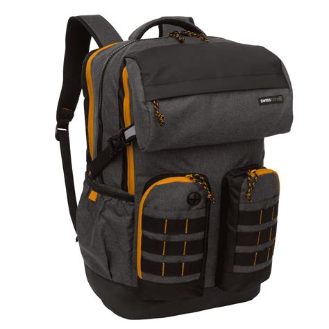 SwissTech Zermatt School Backpack with Laptop Compartment, Gray, 29 Liter, Unisex - Walmart.com