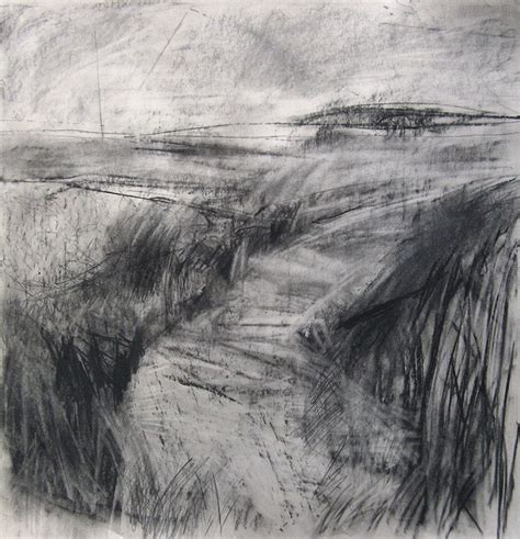 Windswept-Landscape | Abstract Landscape | Drawings, Landscape sketch, Landscape paintings