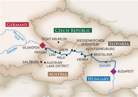 Danube River Map