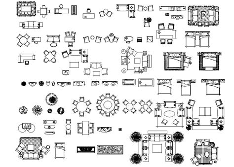 Home Furniture CAD Blocks - Cadbull