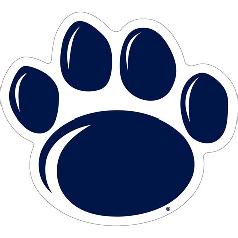 Medium 5" Penn State Paw Print Magnet | Lion's Pride