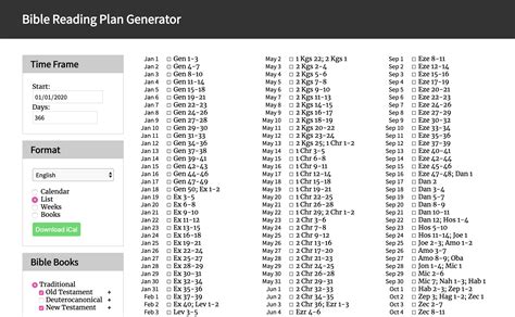 New Testament Reading Plan with daily Psalm - Daily Reading (2020)