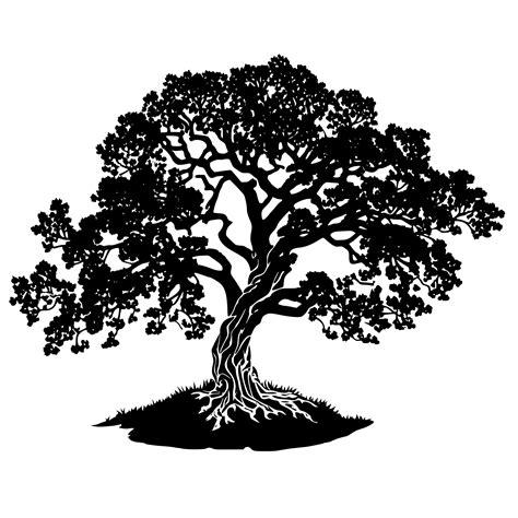 Oak Tree SVG Image: Instant Download for Cricut, Silhouette, Laser Machines