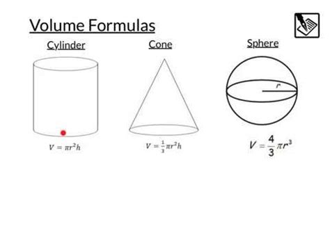 Volume of Cylinders, Cones and Spheres - YouTube