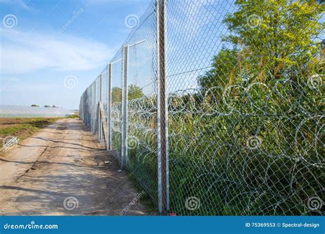 The Fence Protecting the Border between Hungary and Serbia Editorial ...