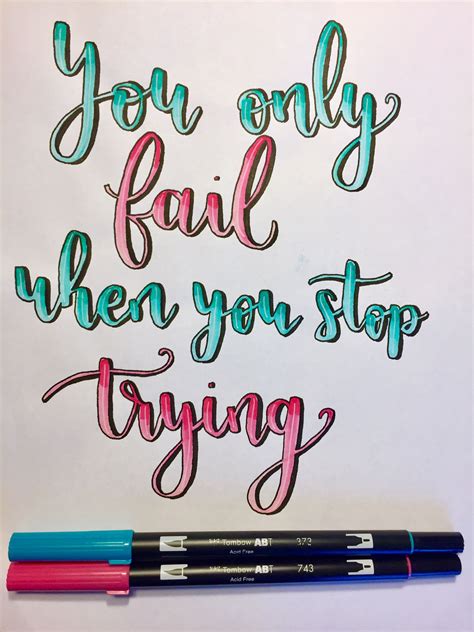 Brush Lettering Quotes - ShortQuotes.cc