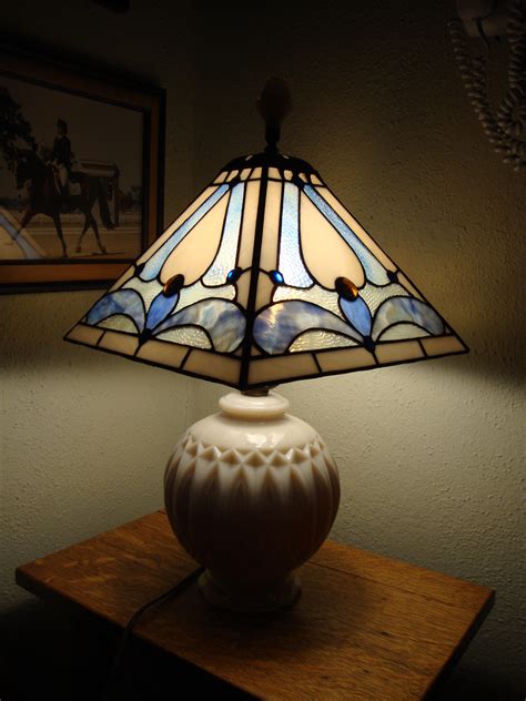 Vintage Stained Glass Lamp Shade - Glass Designs