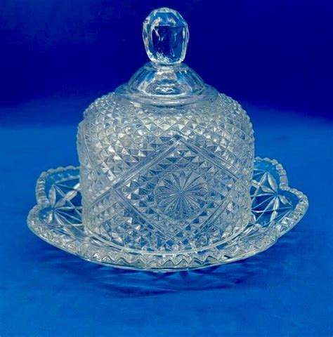 Vintage Clear Crystal Butter/covered Dish by Avon - Etsy