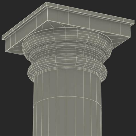 Tuscan order Column 3D model | 3D Molier International