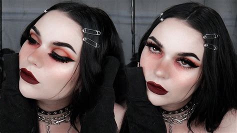 🥀TIRED GOTH EMO GIRL MAKEUP 🥀 - YouTube