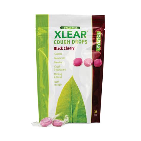 Black Cherry Sugar-free Cough Drops - Xlear | Sinus Care, Dental Defense, & Natural Sweeteners