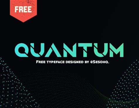 Quantum - Free Font | Futuristic fonts, Typography design font, Sci fi fonts