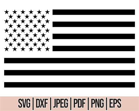 American Flag Svg for Cricut and Silhouette USA Flag Cut - Etsy Hong Kong