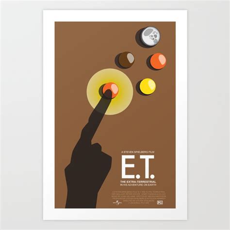 E.T. Movie Poster Art Print by Ryan Berger | Society6