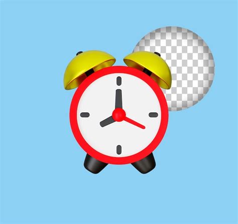 Premium PSD | Red alarm clock icon