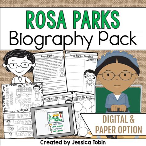 Rosa Parks Biography Pack - Elementary Nest