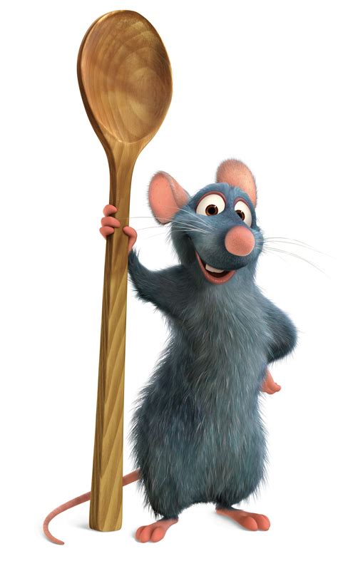 Remy with a cooking spoon | Disney animation, Ratatouille disney ...