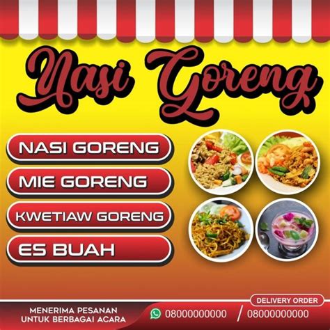 Contoh Banner Nasi Goreng - labios tatuados letra