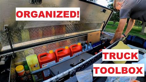 Truck Toolbox Organization Ideas - Truck Tool Box, Tool Box, Garage ...