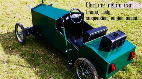 Homemade electric go kart for kids in vintage style - part 2 - frame, body, suspension, engine ...