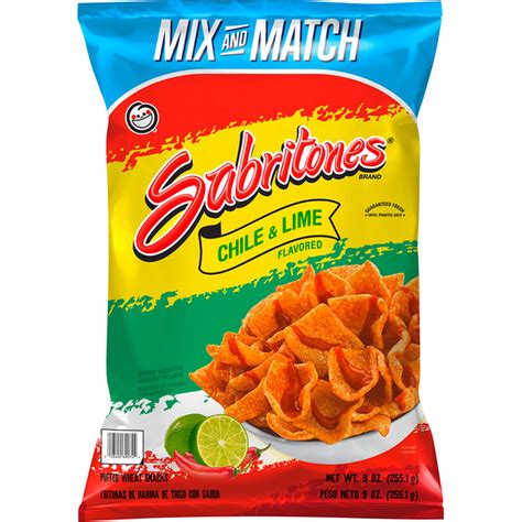 Frito-Lay SABRITONES Puffed Wheat Snacks, Chile & Lime Flavored (9 oz) Delivery or Pickup Near ...