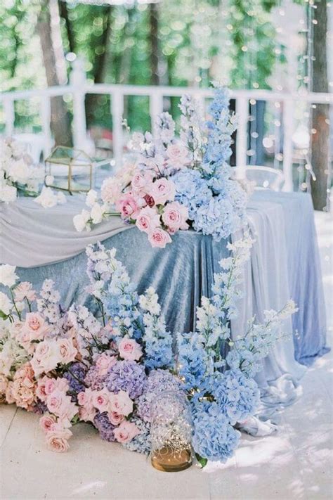 Colors Wedding | Blush and Light Blue March Wedding 2021, Light Blue Wedding Cake, Blush ...