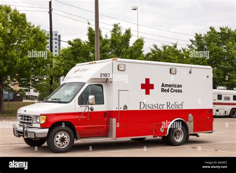 American Red Cross Disaster Relief Vehicle Stock Photo - Alamy