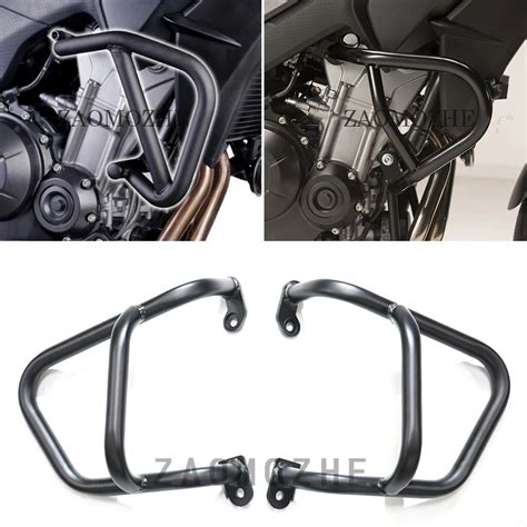 For HONDA CB500X CB500F 2016 Motorcycle Refit Engine Guard Crash Bar Frame Protector A set of ...