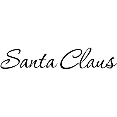 santa claus signature clipart free - Clipground