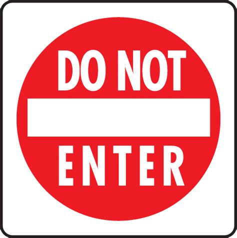 Do Not Enter Signage - ClipArt Best