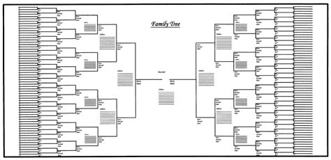 Blank Family Trees Templates And Free Genealogy Graphics - Free Printable Family Tree Charts ...