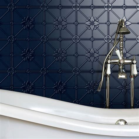 Pressed metal look tiles are seriously hot!! Great for a splashback in ...