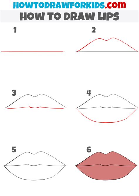 How To Draw Lips Easy Step By Step