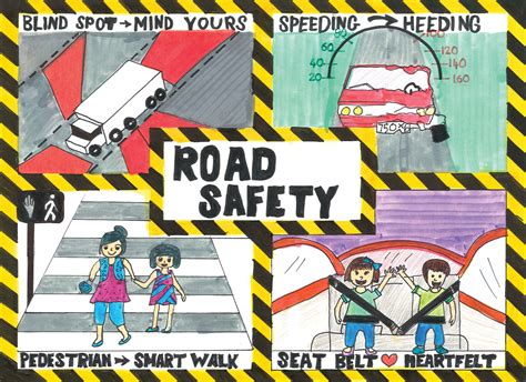 Road Safety Art Contest Drawing