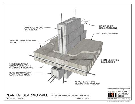 02.120.0752: Plank at Bearing Wall - Interior Wall, Intermediate Elev ...