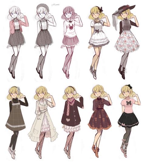 cuteparade by Ruin-HCI on DeviantArt | Dessins de costumes, Dessin, Vetement manga