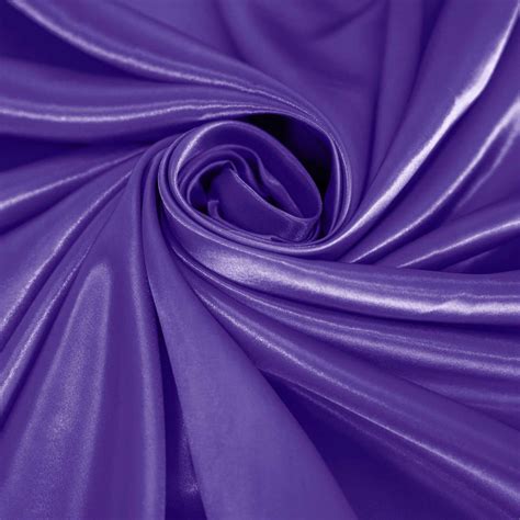 120" Purple Satin Round Tablecloth | TableclothsFactory