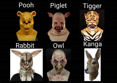 Winnie the Pooh Blood and Honey Masks by Woodlandsplit15 on DeviantArt