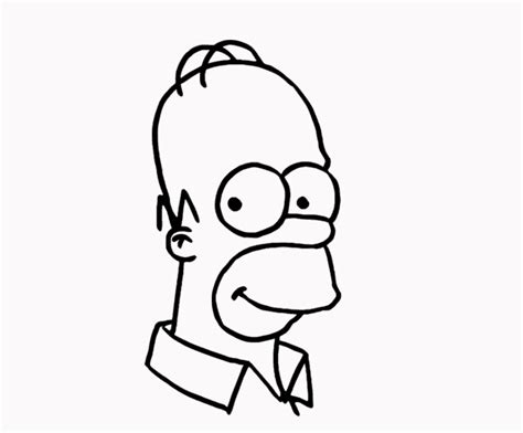 Homer Simpson Drawing Easy