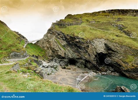 Ruins of the Castle of Camelot Stock Image - Image of merlin, rocks: 24102013