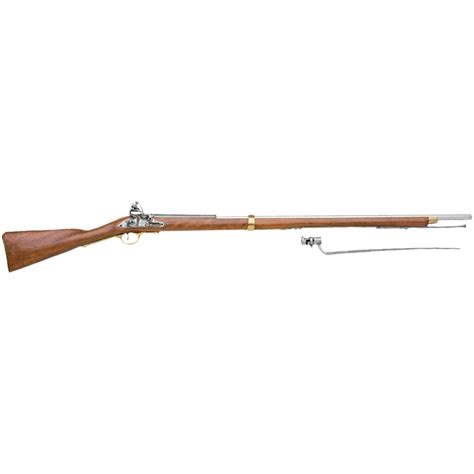 Denix Colonial Brown Bess Replica Musket With Bayonet - ReplicaWeaponry.com