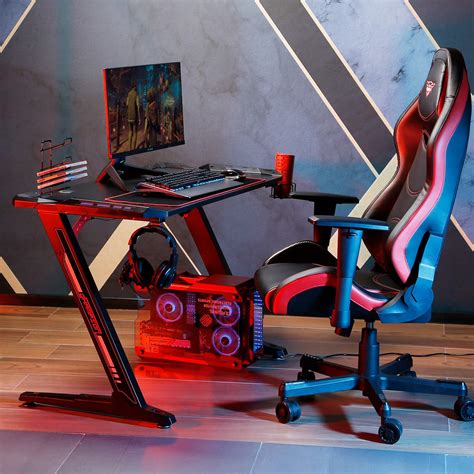 EUREKA ERGONOMIC Gaming Desk Z1-S Gaming Table 44.5'' Gaming Computer ...