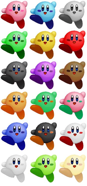 Kirby Color Palette by shadowgarion on DeviantArt