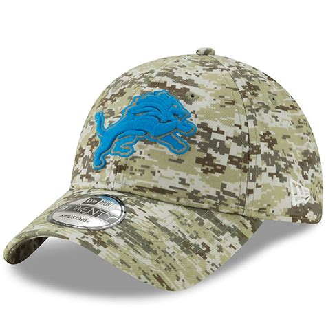 Men's New Era Camo Detroit Lions Digi 9TWENTY Adjustable Hat