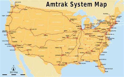 Amtrak American Map