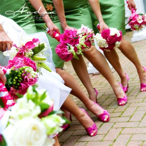 Emerald Green and Pink Ideas ~ Wedding Bells