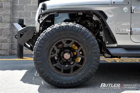 Jeep Wrangler with 18in Black Rhino Overland Wheels exclusively from Butler Tires and Wheels in ...